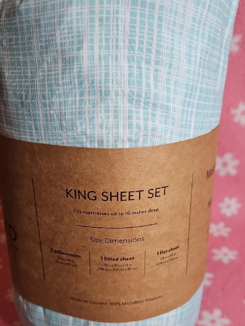 Ultra Soft Machine Washable Light Blue Hypoallergenic King Size Sheets